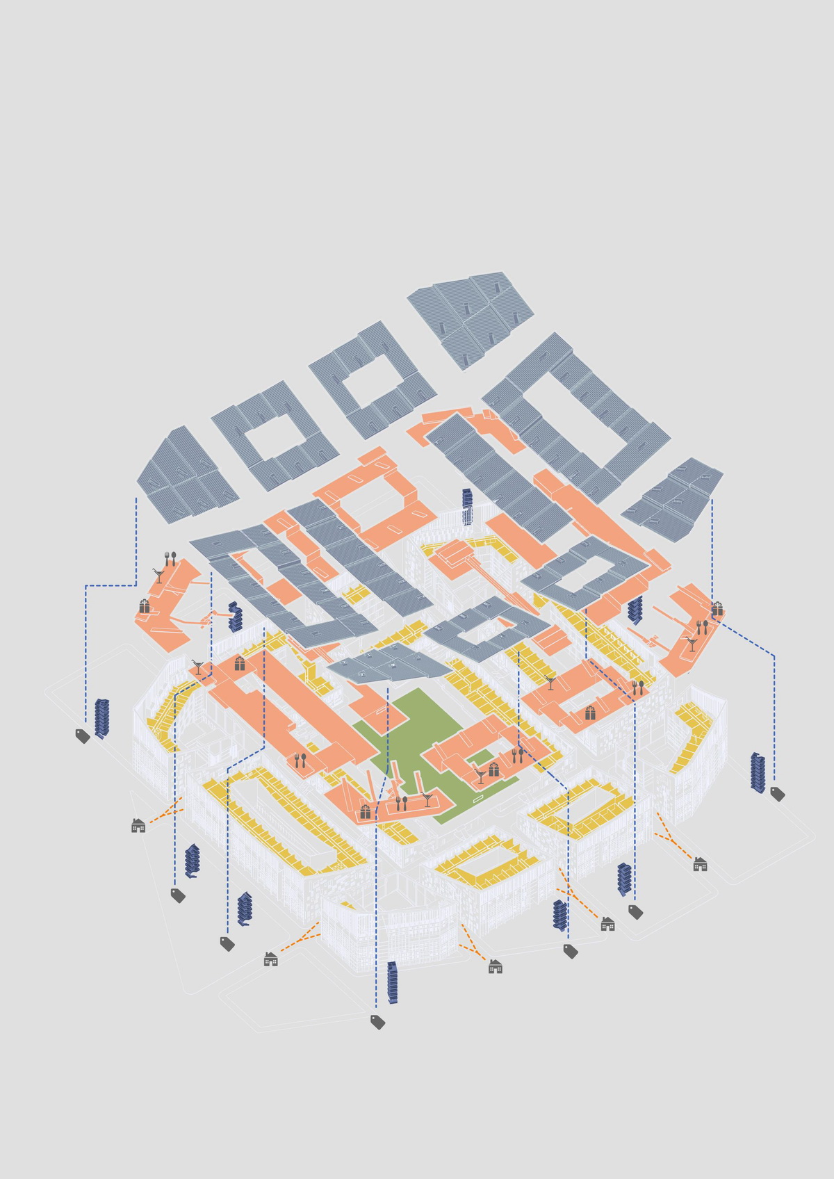 楼顶的球场,高端小区球场