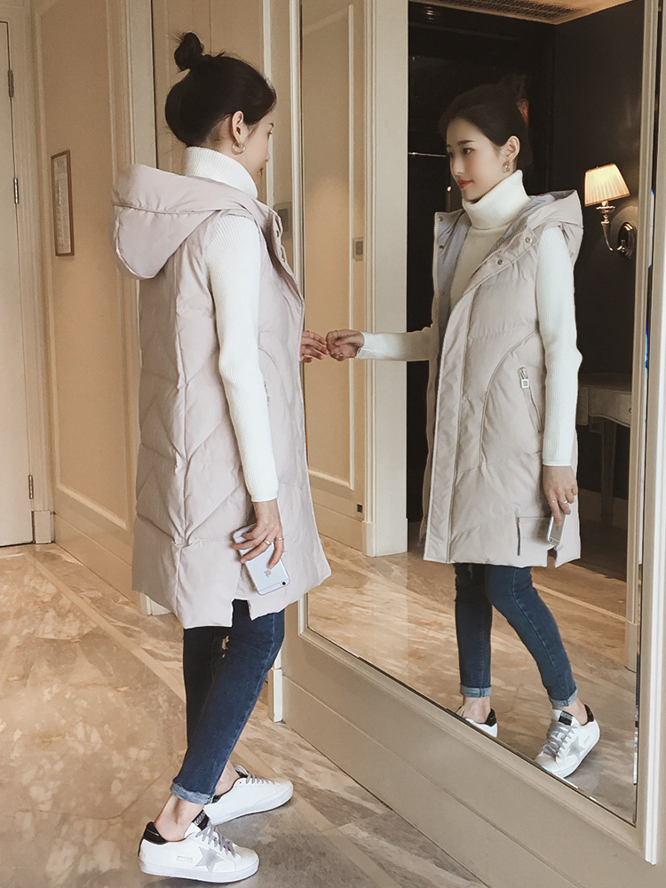 中长款洋气时髦马甲版型正,长款修身棉马甲怎么搭配