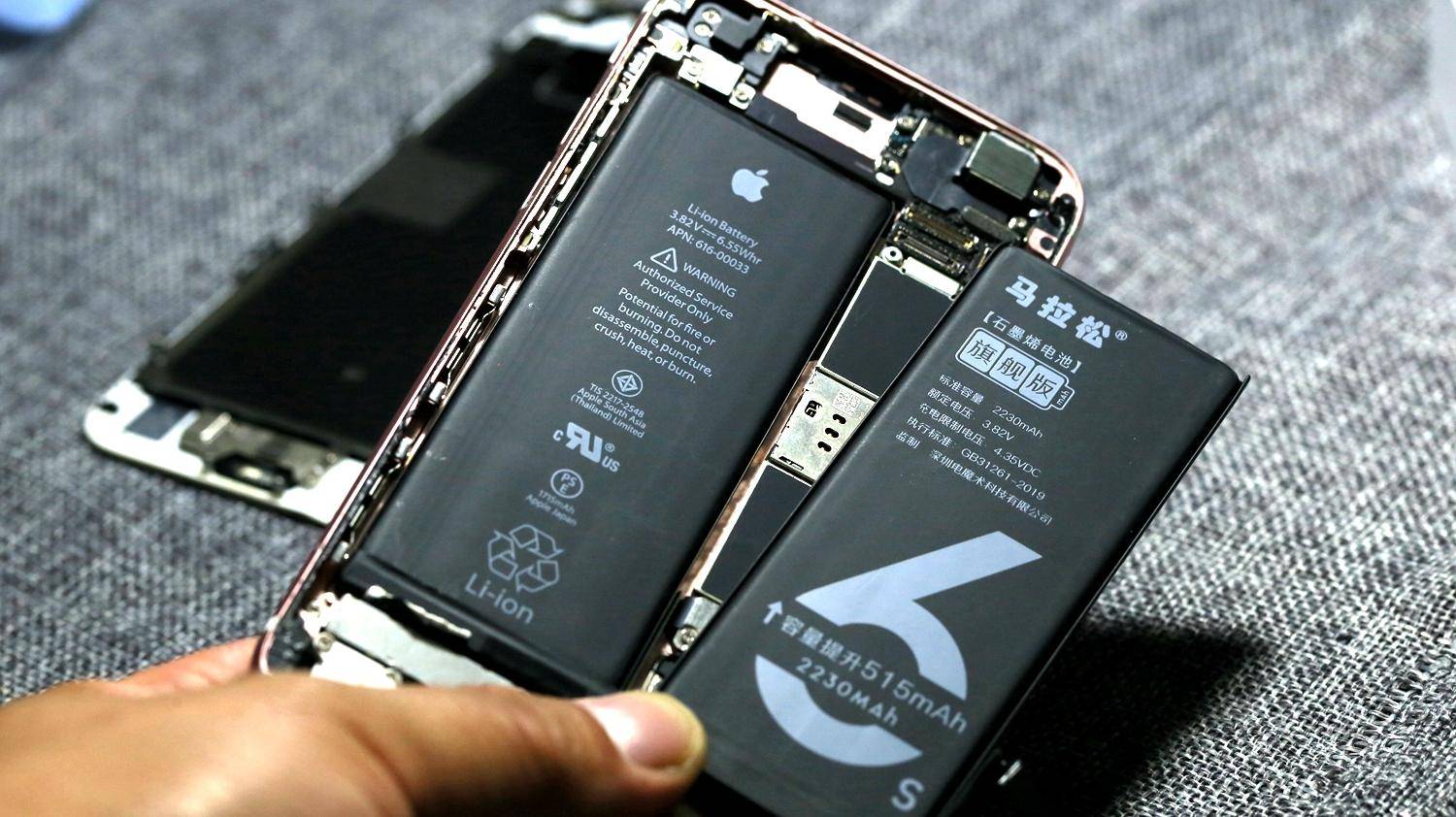 苹果6s电池更换拆解教程,iphone6s换6sp电池续航
