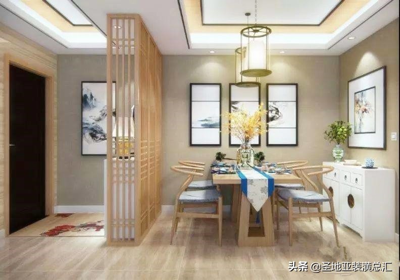 入户门正对餐厅怎么解决,客餐厅一体正对入户门