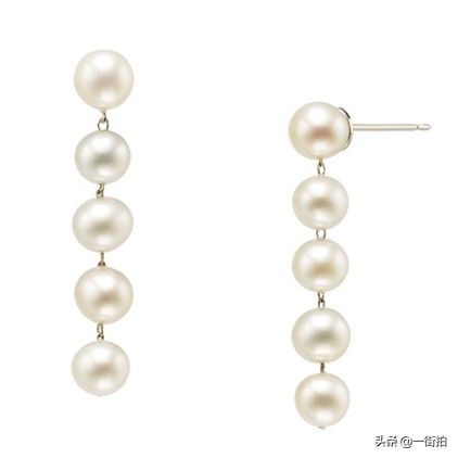 不对称性的珍珠耳环,宋慧乔同款双珠珍珠耳环