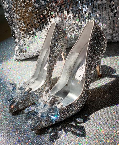 婚鞋施华洛世奇水晶,施华洛世奇鞋子