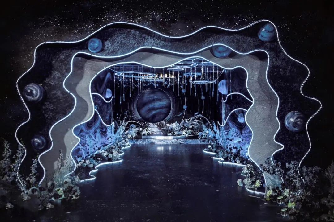 一场神秘浪漫的星空的婚礼,神秘浪漫的蓝色星空婚礼