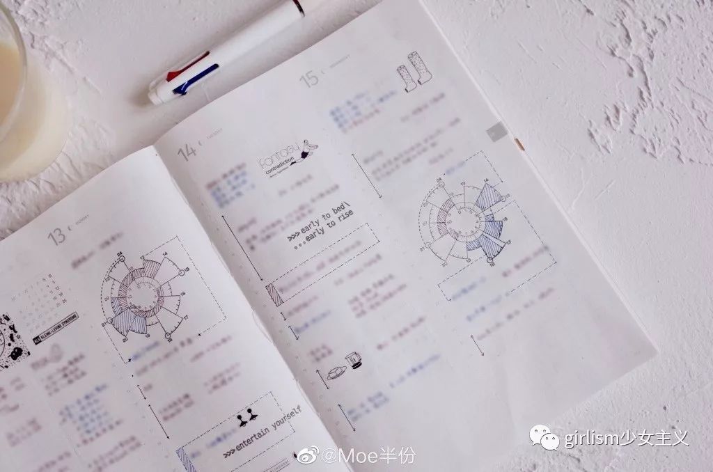 少女色系手帐素材,少女风格简单手帐教程用贴纸