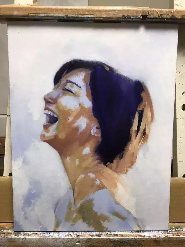 冷军超写实绘画是怎么画出来的,中国媲美冷军的超写实人物画家