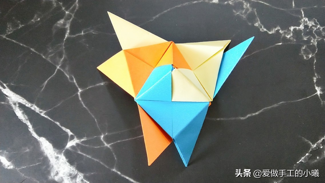 折纸教程陀螺,折纸陀螺教程一分钟