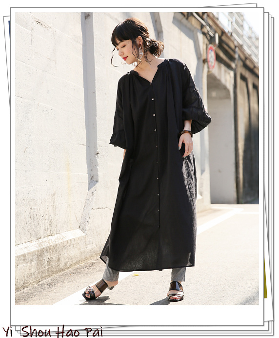 夏季黑色连衣裙穿搭图片大全,时尚穿搭黑色连衣裙时尚又修身