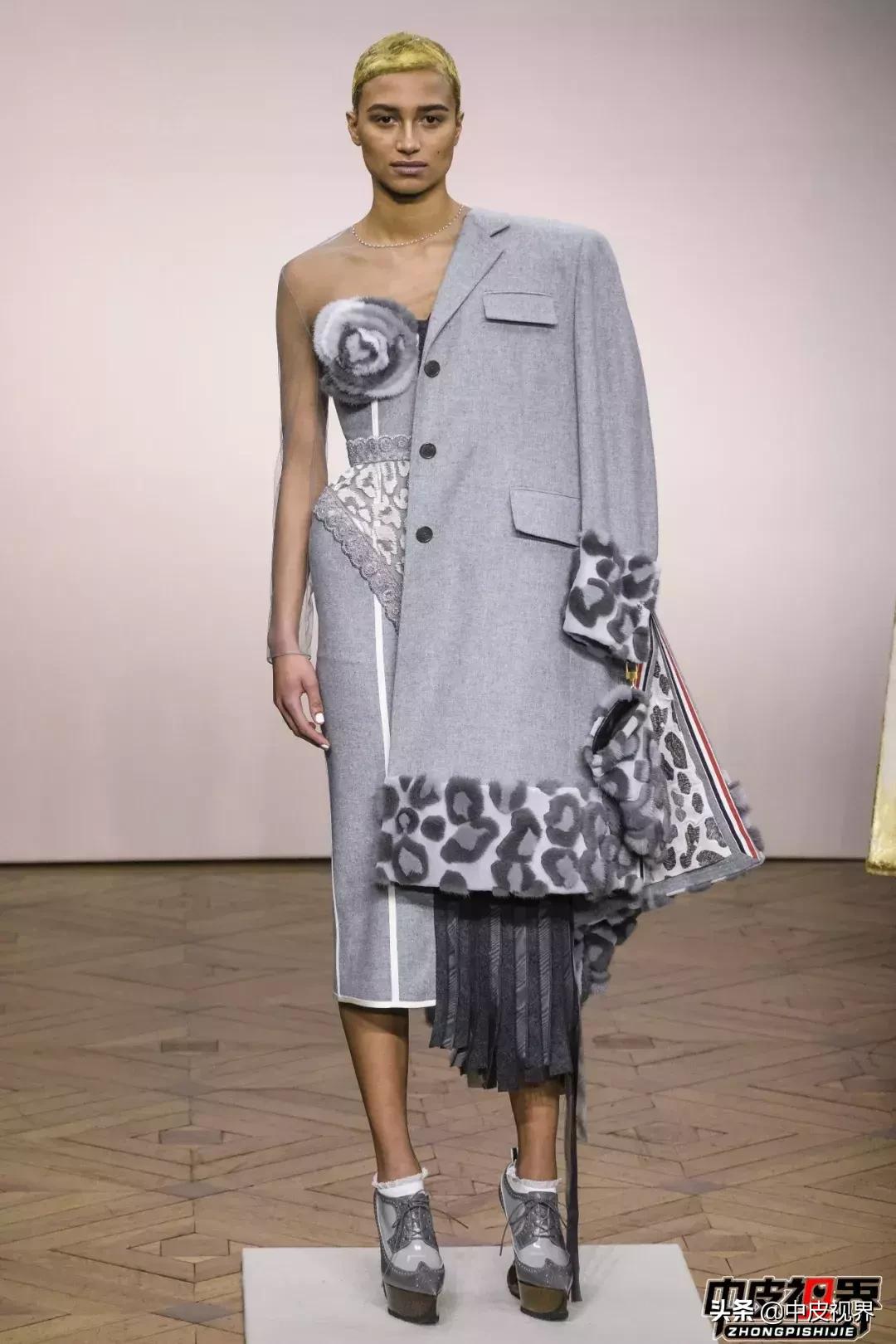 2023年流行趋势皮草,豹纹拼接皮草