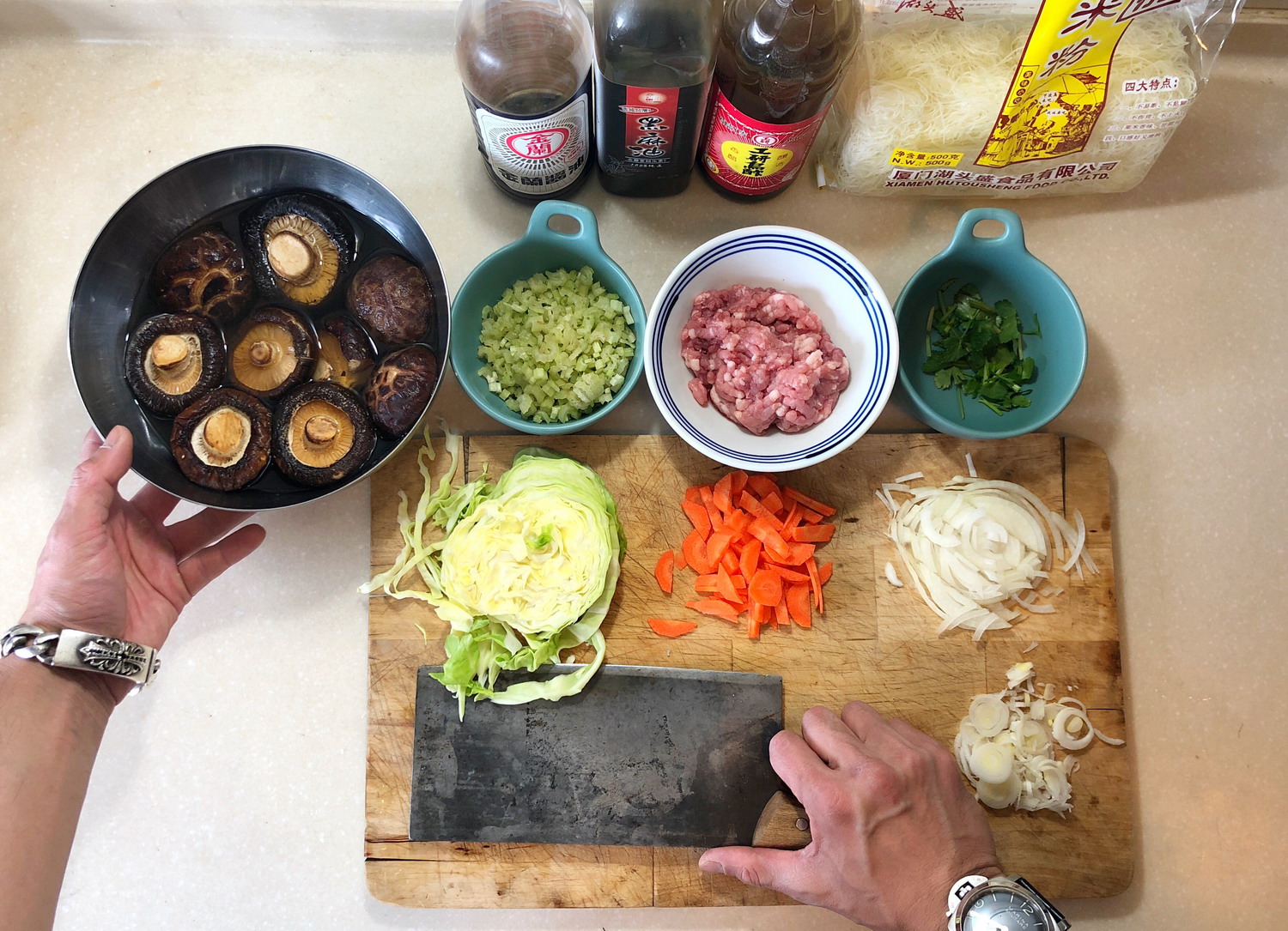 台湾炒米粉,台湾街头美食炒米粉