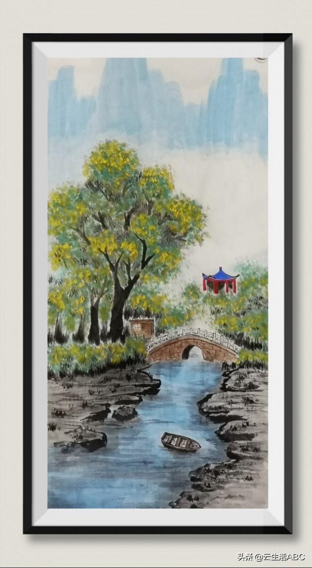 四季画法,夏日画作品