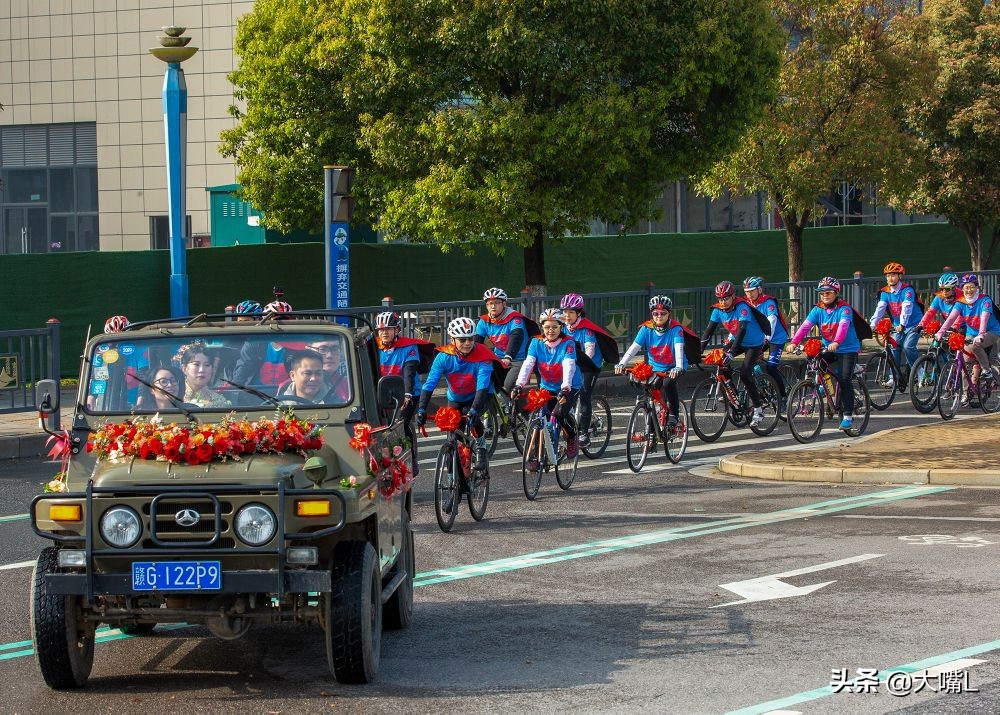 别样的创意婚礼：自行车婚礼，昨天九江这对新人火爆浔城！