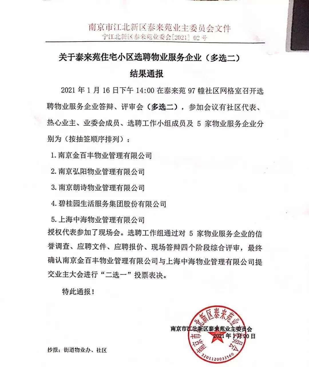 2020年南京“红黑榜”出炉，这些物业被点名批评！