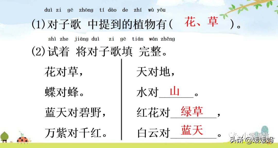 一年级下册识字6古对今预习,一年级语文下册识字6古对今生字