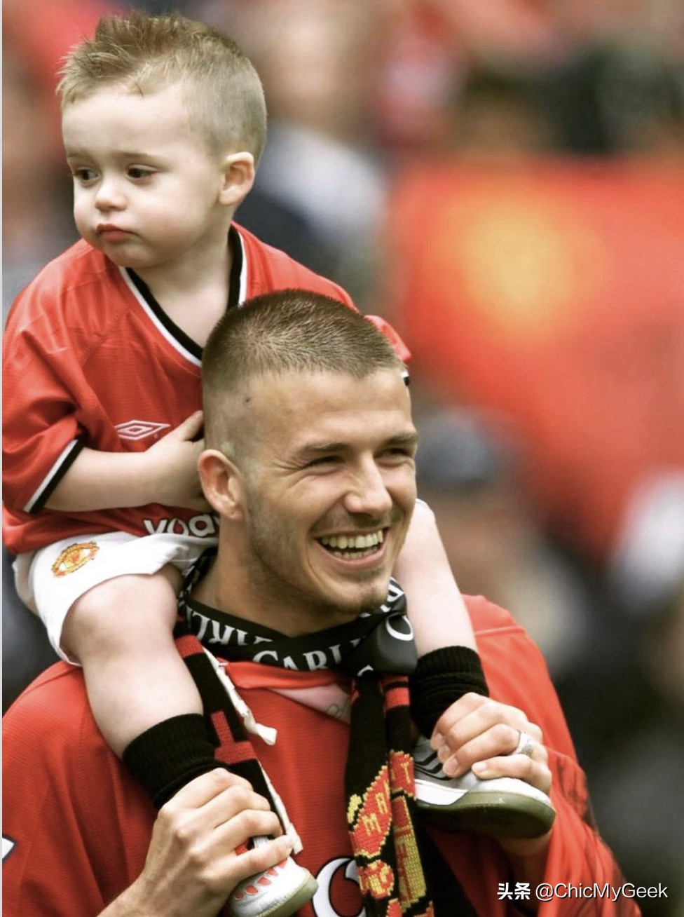 贝克汉姆小七老贝,贝克汉姆现在什么发型图片