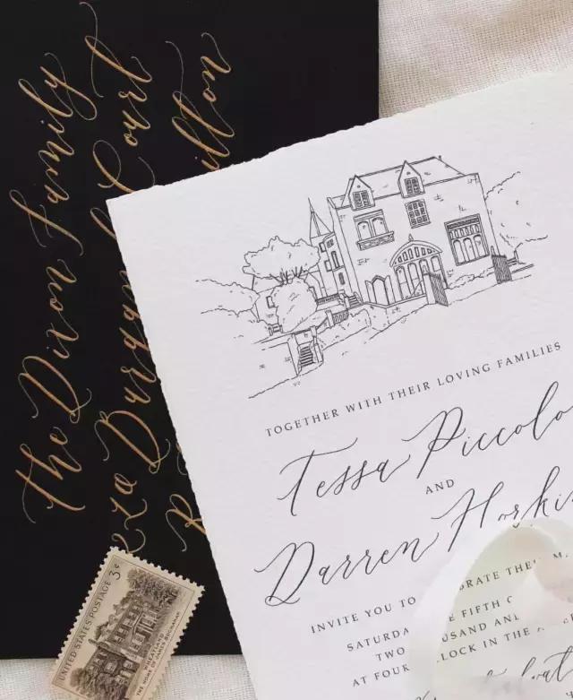 10张结婚婚礼个性定制请柬,6个创意婚礼请柬设计