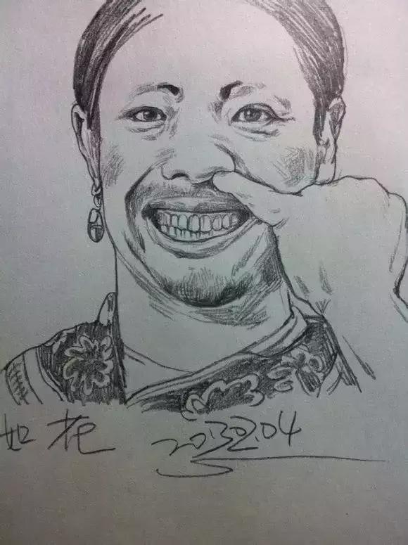 速写看一眼画一笔,用速写的方法画肖像画