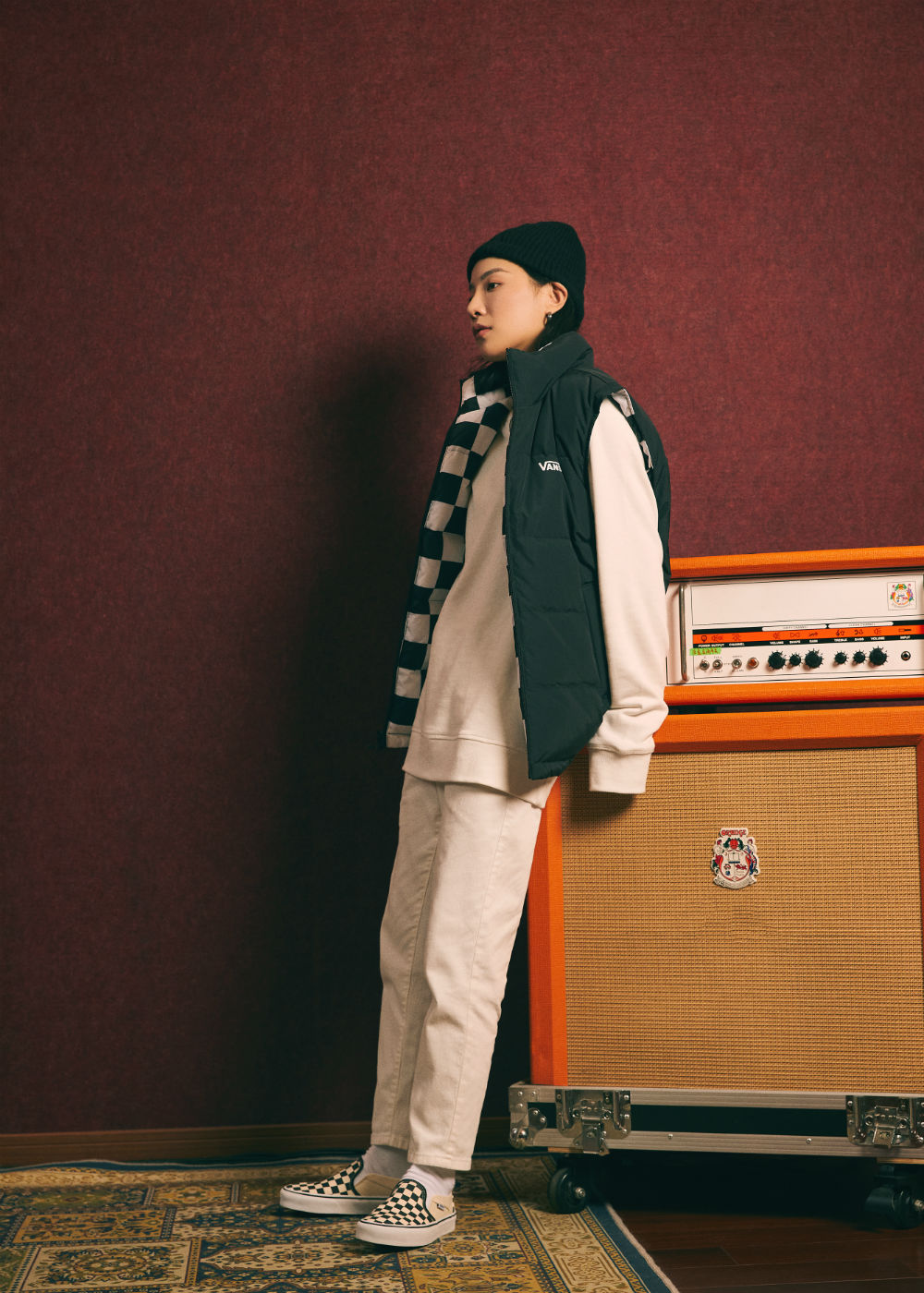 棋盘格女孩,棋盘格元素天生自带酷感