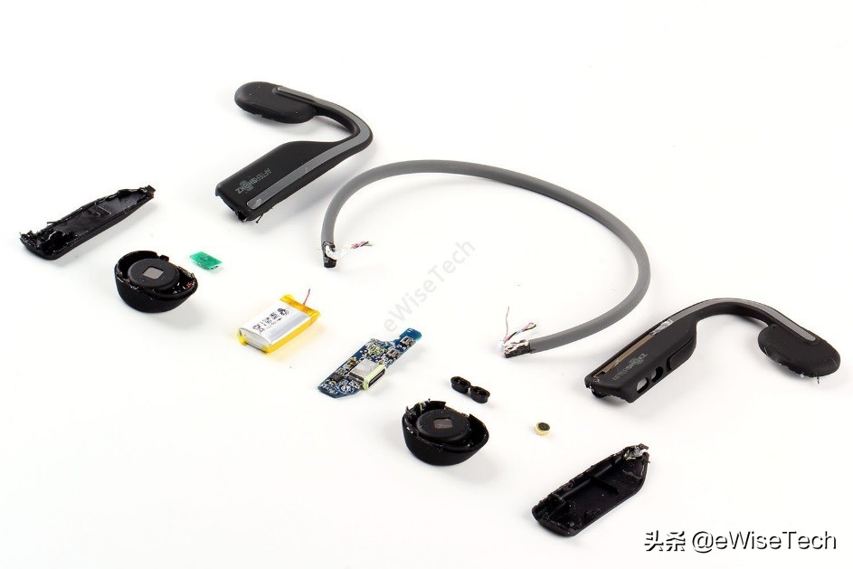 骨传导耳机的拆解,aftershokz韶音骨传导耳机650