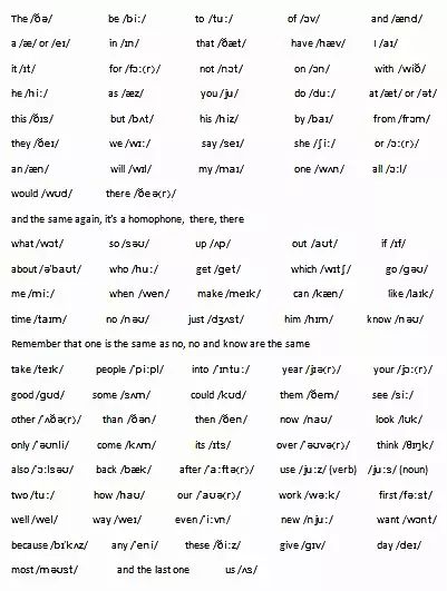 100个常用单词的正确发音完整版,26个英文字母在单词中正确发音