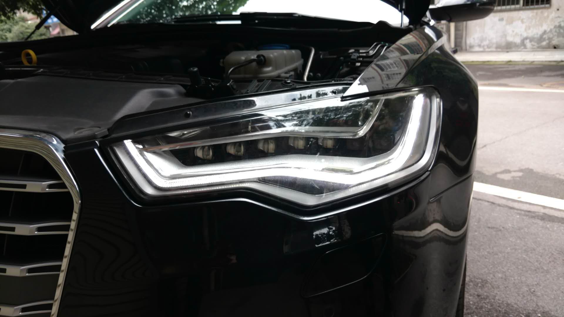 苏州奥迪a6大灯改装led大灯,长沙改led汽车大灯