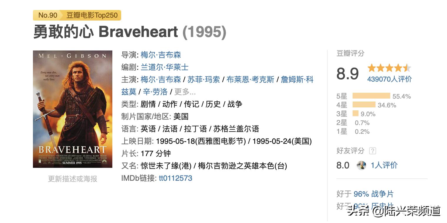 勇敢的心从第一部开始看,从勇敢的心开始