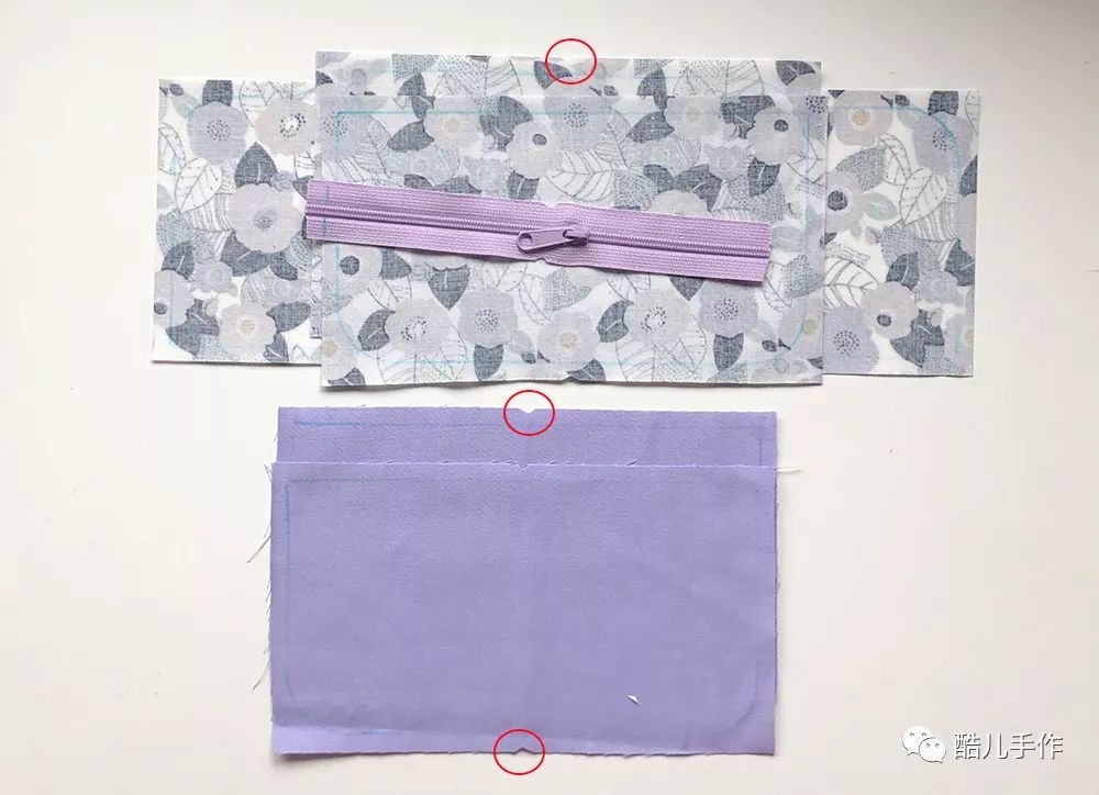 双层拉链收纳包缝制方法,布艺拉链收纳包