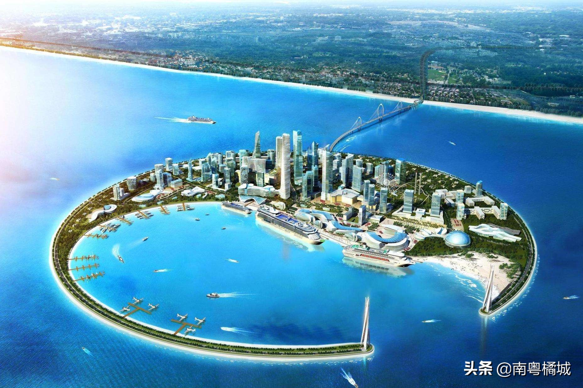 中国南海在建新人工岛,不是恒大的海花岛,占海总面积约6889.8亩