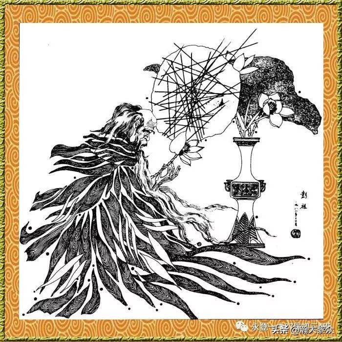 卢延光白描连环画全集,卢延光山水白描精品集