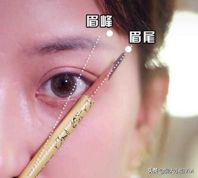 削眉笔刀教程,刀砍式眉笔