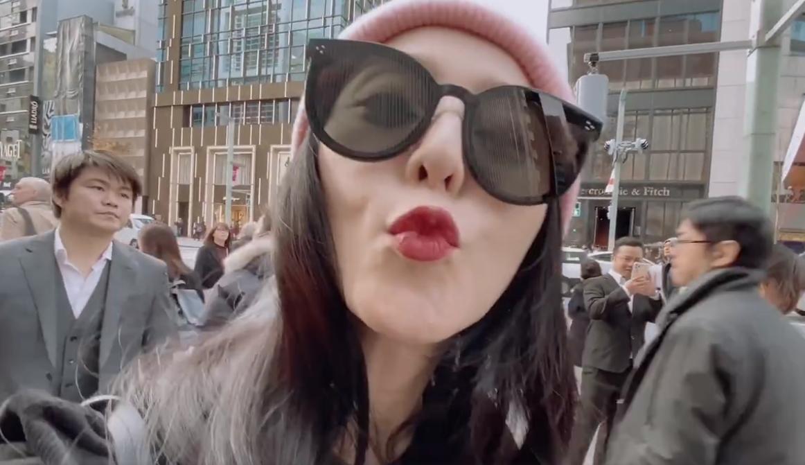 范冰冰日本过圣诞,范冰冰拍的vlog视频