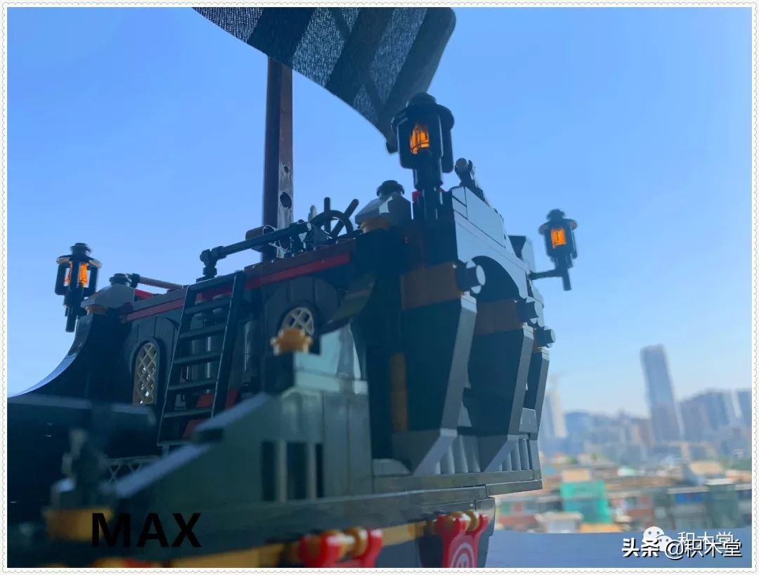 「虚测评」哲高积木QL1801海盗船之骷髅冒险号