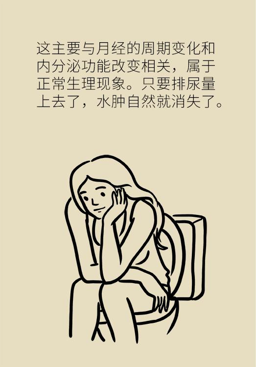 女性经期小腿以下水肿怎么办,起床肿怎么办