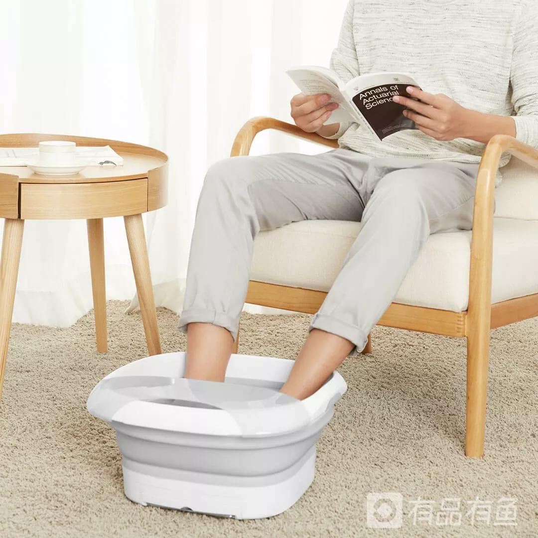 折叠洗脚盆收纳,可折叠家用便捷折叠足浴盆