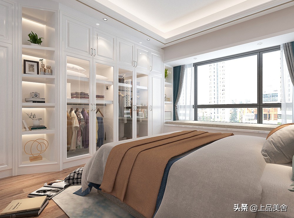 主卧的柜门换哪种好看呢,卧室衣柜玻璃柜门效果图