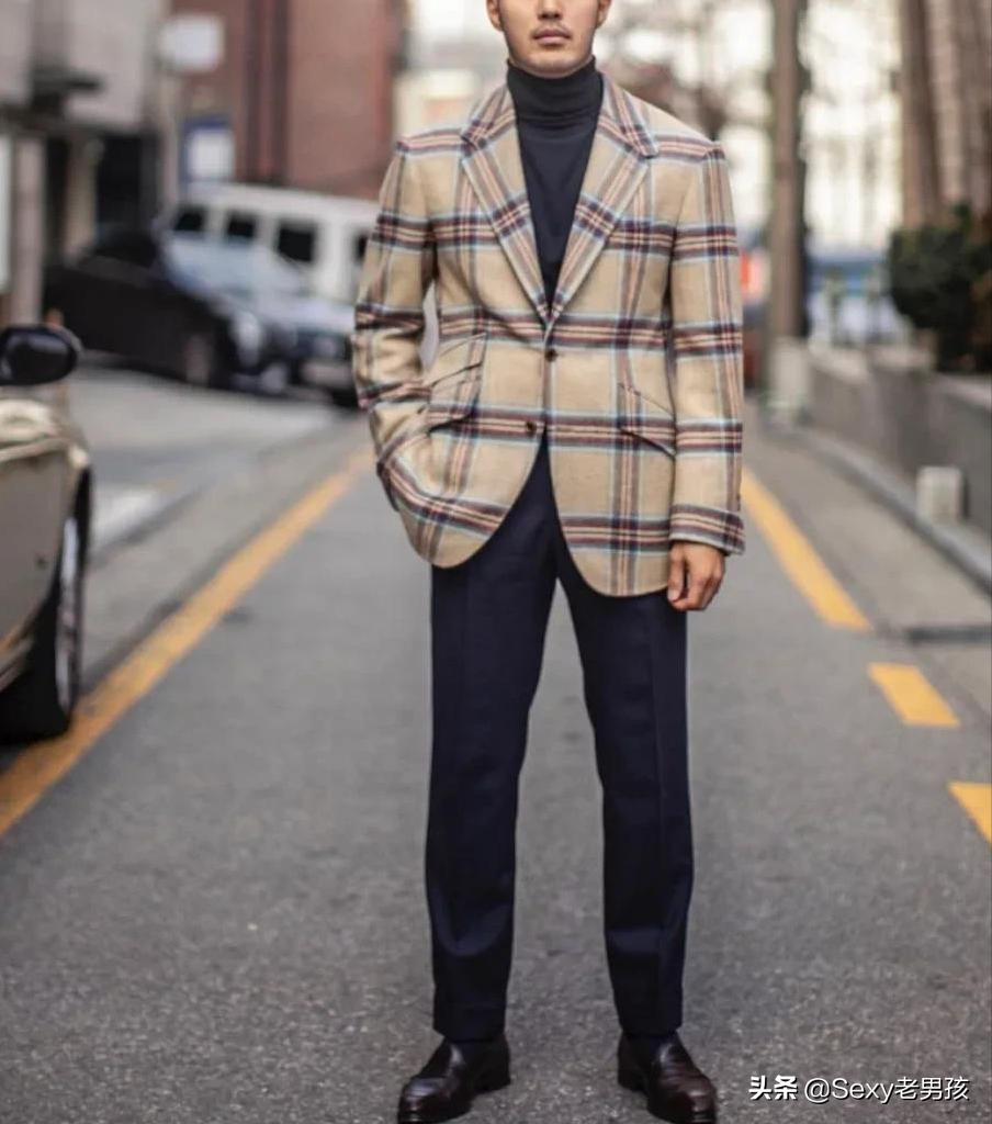 男士西装穿搭｜一件毛衫带来的温暖