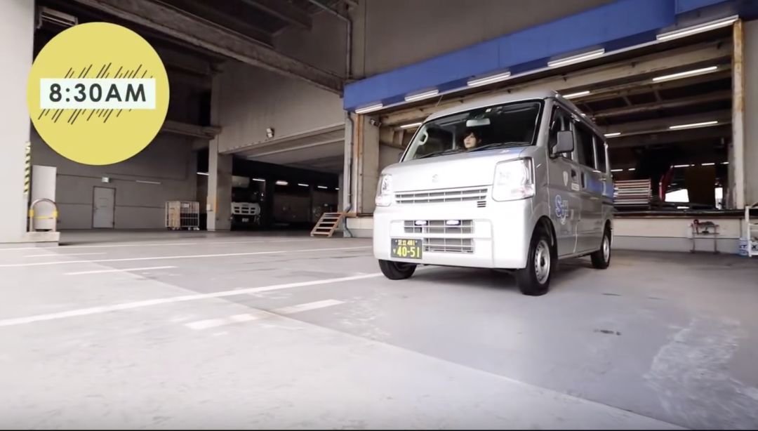 日本女快递员工作一天,日本快递女员工