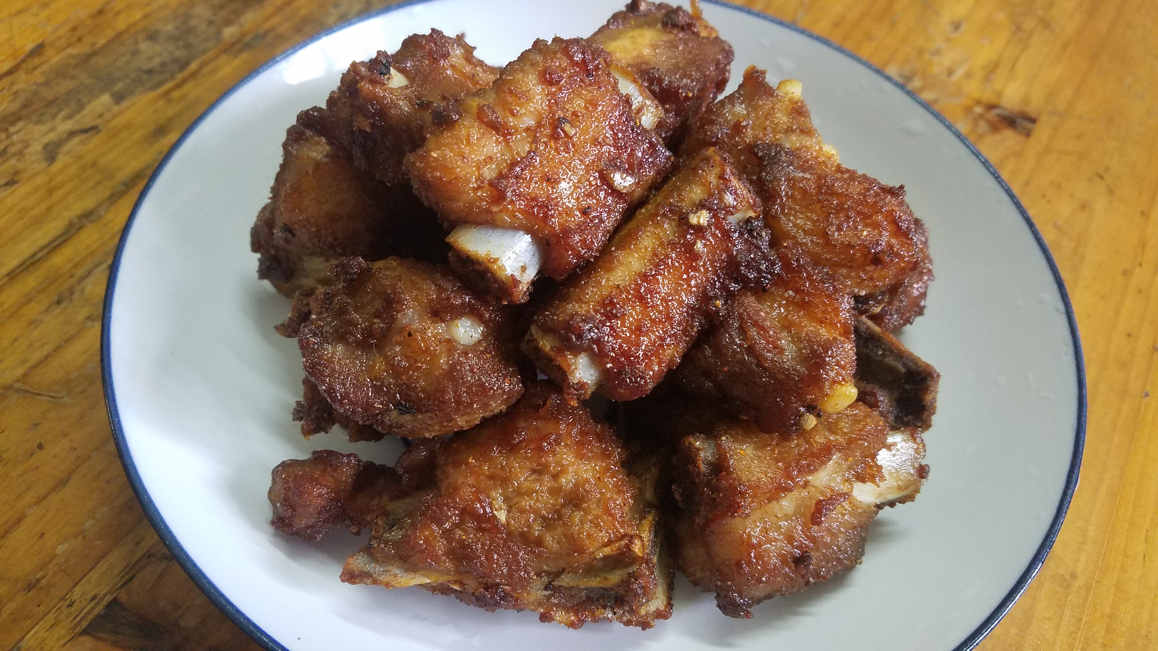 大锅菜椒盐排骨正宗做法,懒人菜椒盐排骨