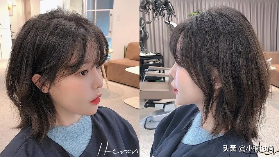 韩国空气烫长发发型,清爽韩国发型