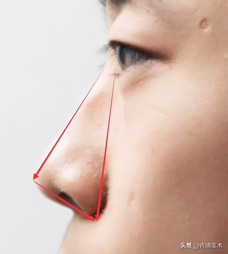 鼻子看起来很塌又不塌,鼻子看着没立体感