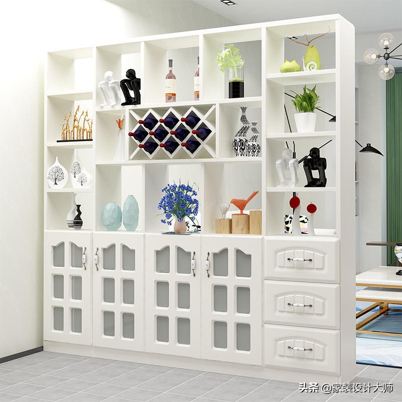 简单大气实用客厅鞋柜屏风,屏风带鞋柜效果图大全2023款