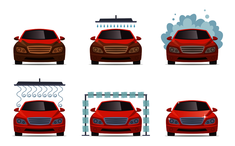 智能自动洗车机操作方法,自动洗车机系统
