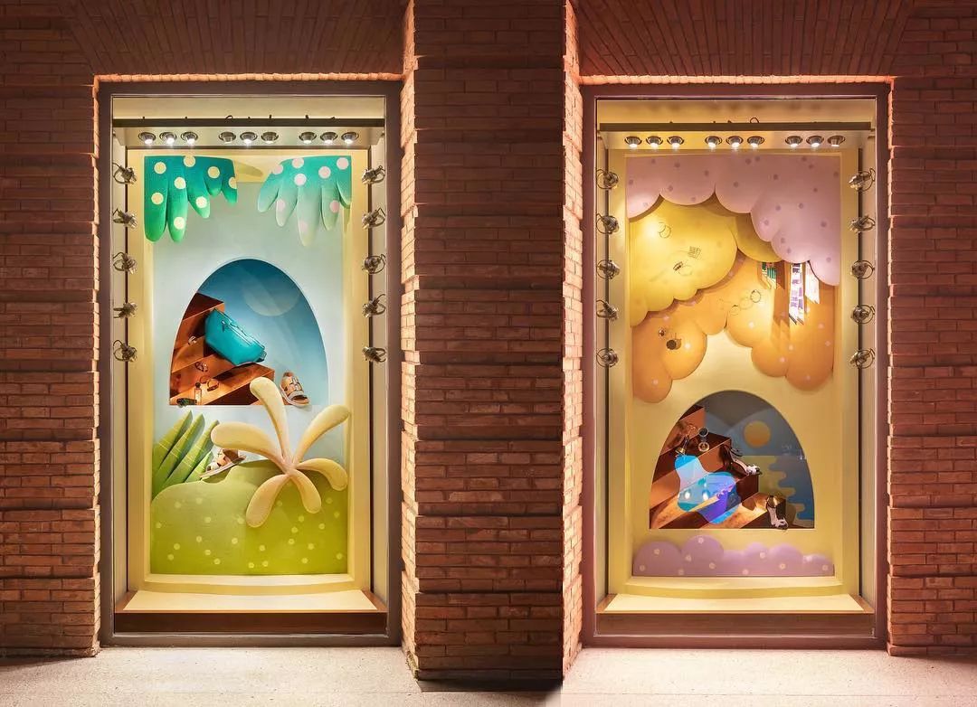 爱马仕最新的橱窗设计,手工制作的梦幻艺术空间