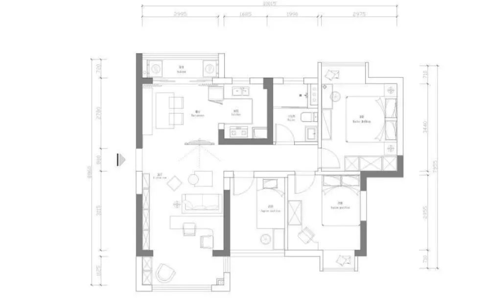 佛山女子与男友、男友妈弟住76㎡，养一猫还要工作室，装修绝了