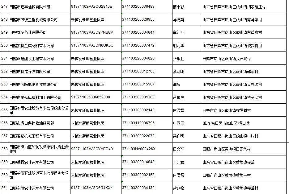 日照岚山市场监督管理,市场监管责令停产停业处罚决定