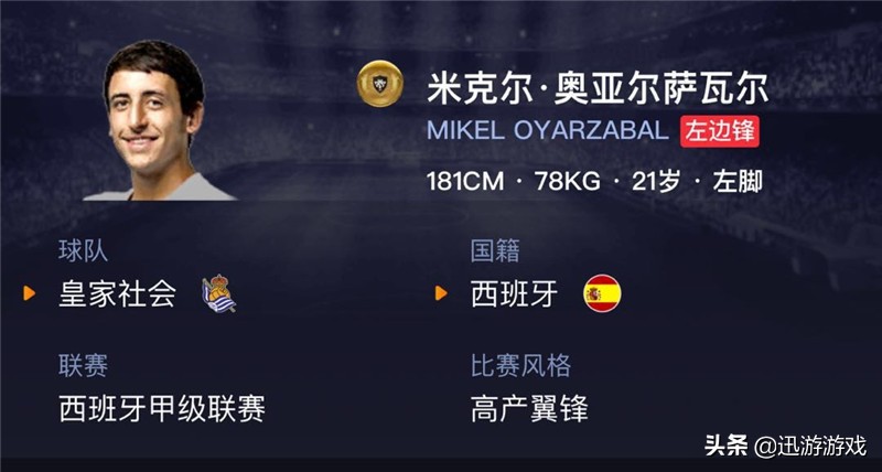 皇家社会人,实况足球皇家社会精选球员推荐