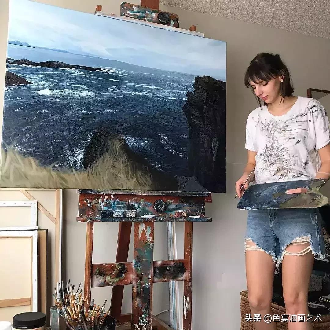 用最简单的画笔，画出绝美的大海