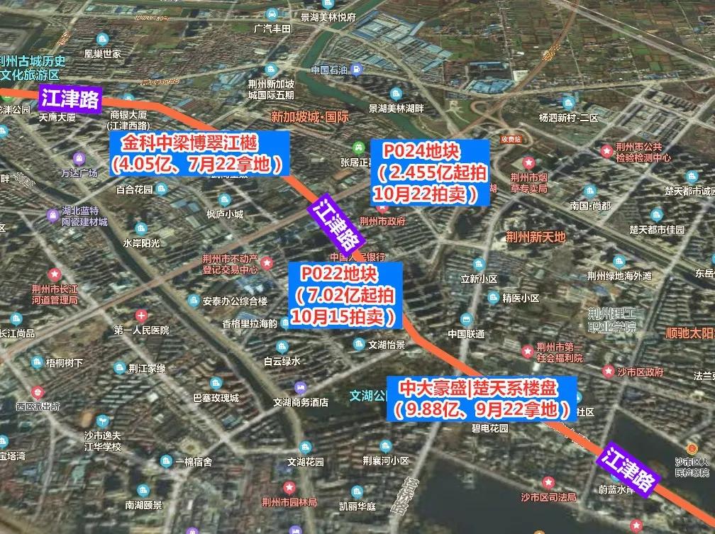 四大地块现身荆州江津路沿线正处于爆发前夜