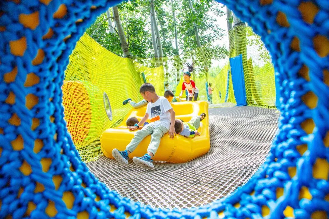 【FENG娱】来南宫五洲植物乐园体验火遍全网树上网绳乐园解压全靠它！