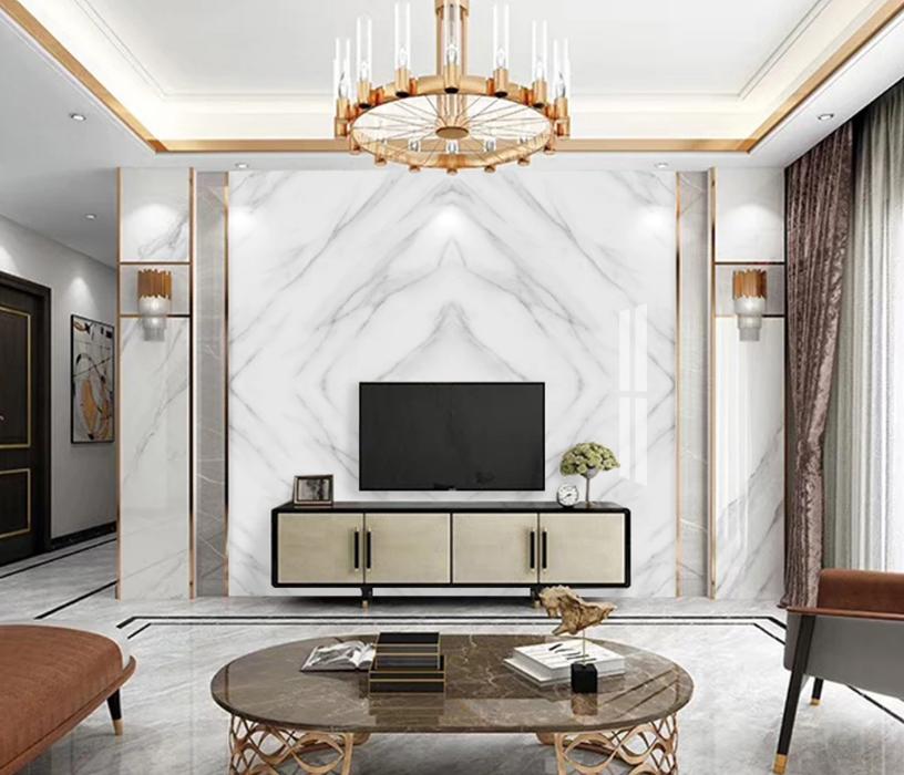 现代简约装修风格石材电视背景墙,石材瓷砖背景墙效果