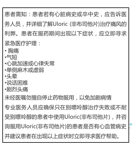 降尿酸药非布司他被FDA黑框警告！还要不要使用？如果使用？
